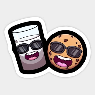 Cool Milk And Cookie Sticker